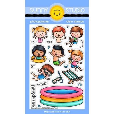 Sunny Studio Clear Stamps - Kiddie Pool